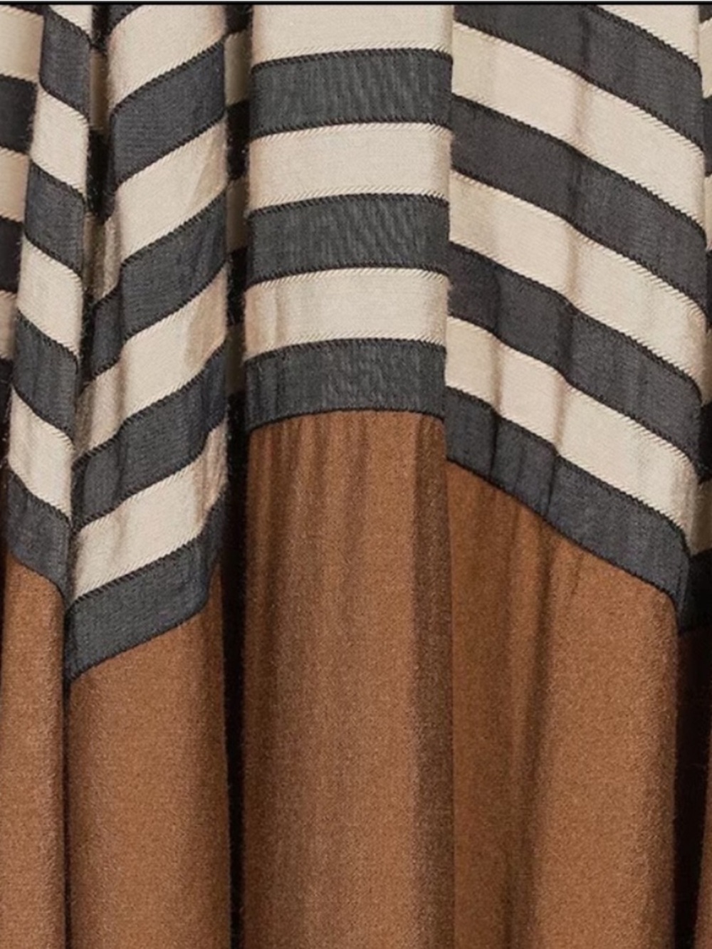 Antonio Melani Ashley Stripe Luxe Voile V-
Neckline Sleeveless A-Line Maxi Dress - Picture 3 of 3